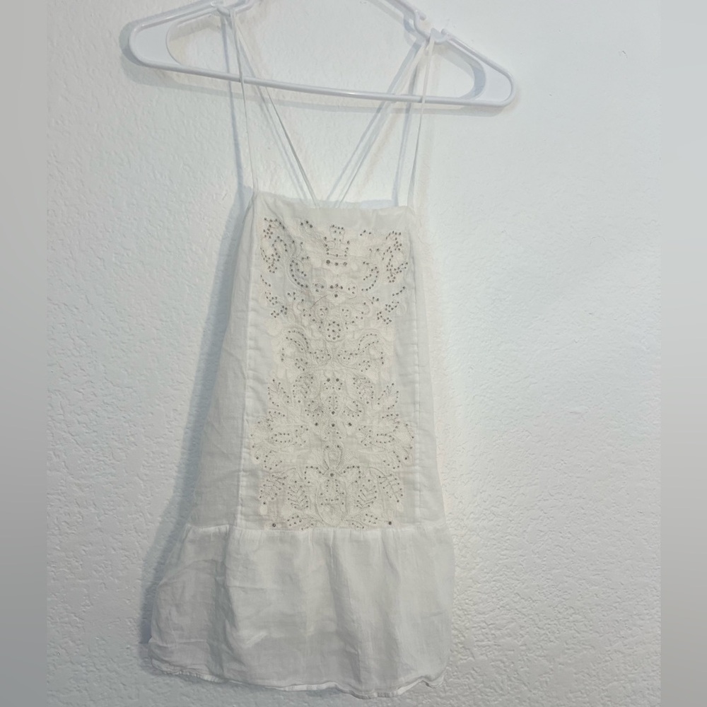 Banana Republic White Lace Thin Strap Tanktop (Women’s size XS)